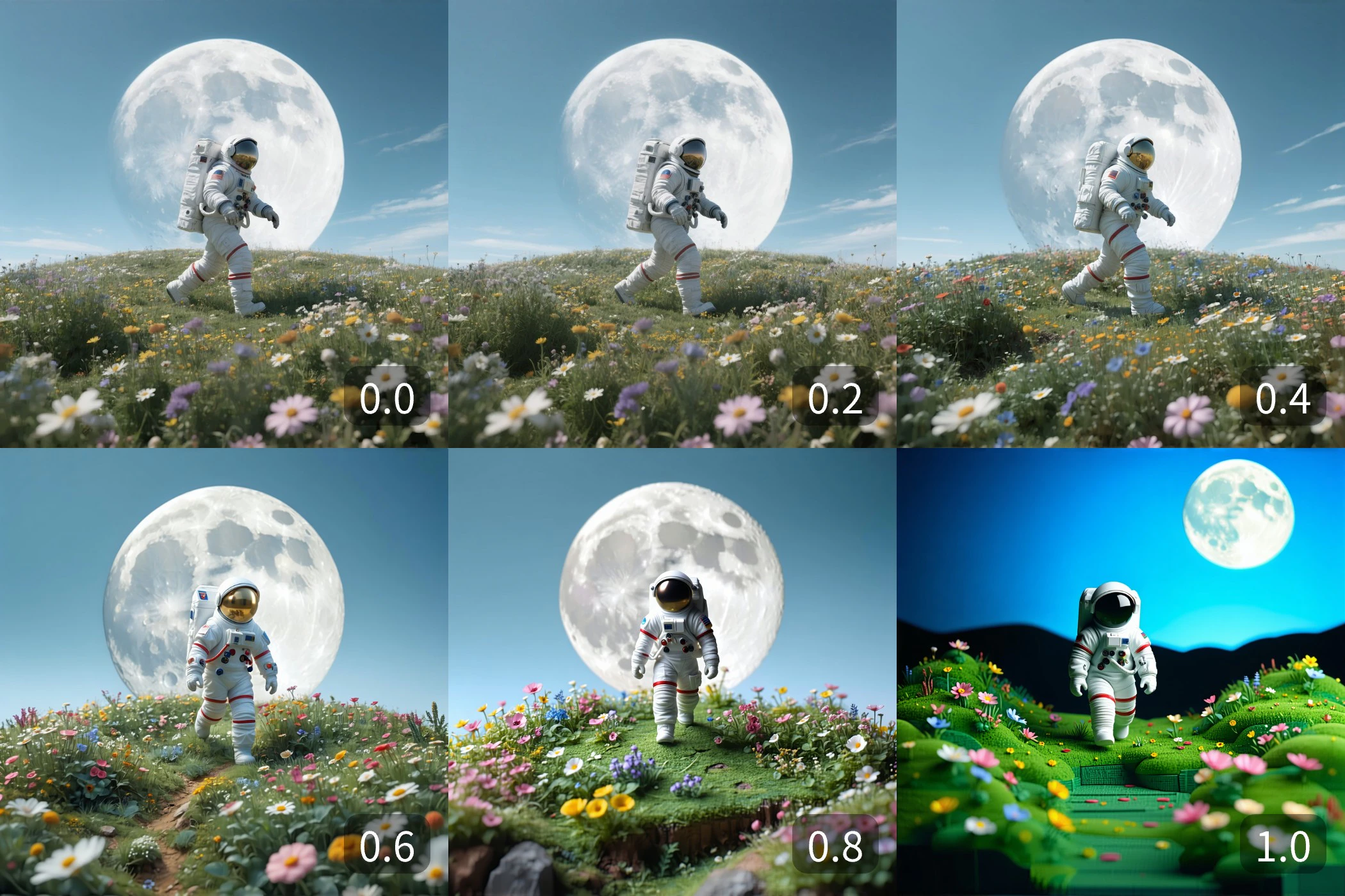 Stability AI Stable Diffusion 3.5 画像から画像へ(図生図)デノイズ強度の説明