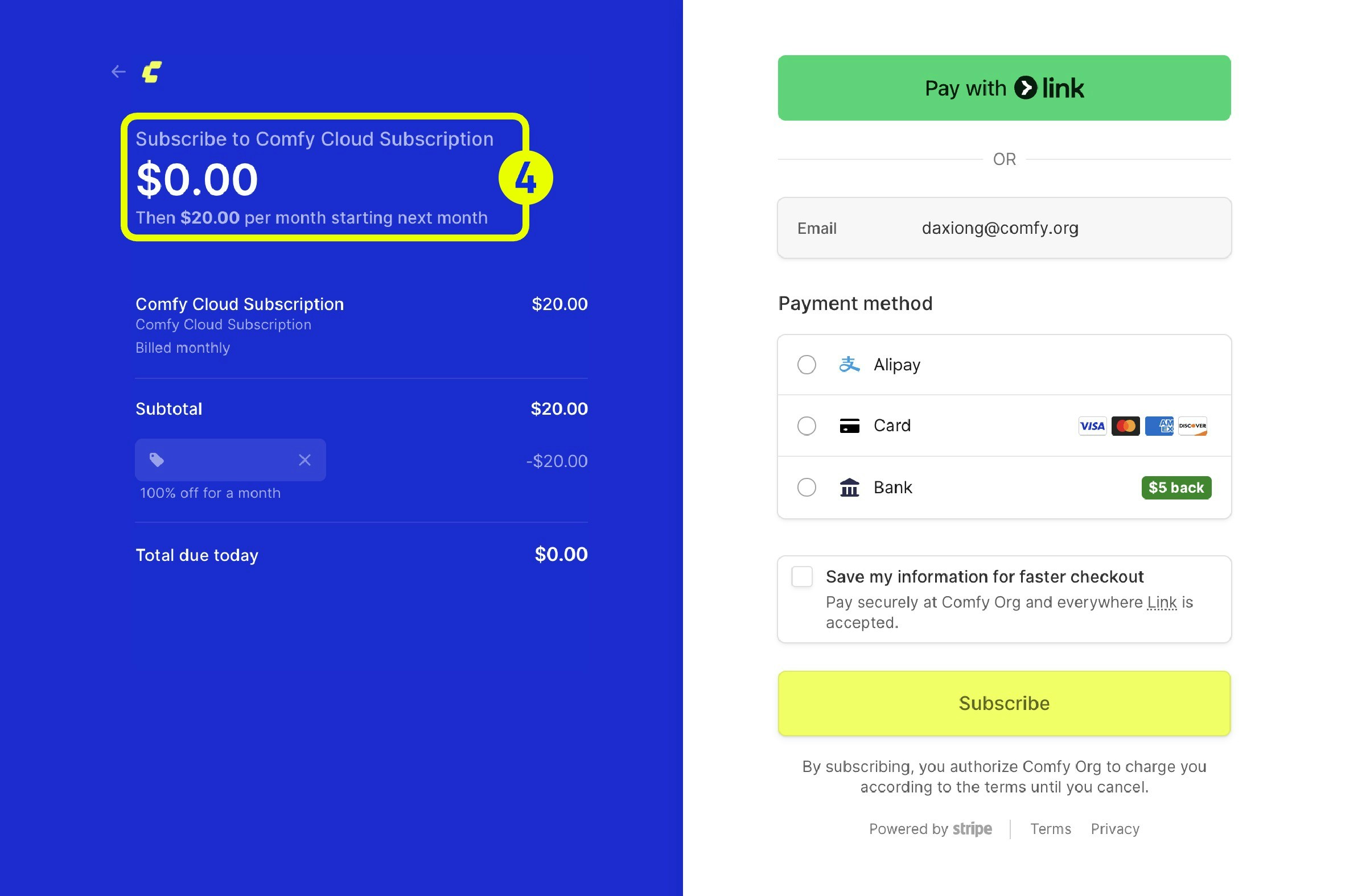 Discount applied successfully