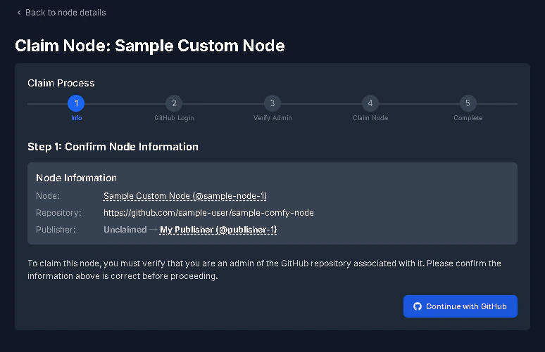 Claim Node Process Stage 1 - Light Mode