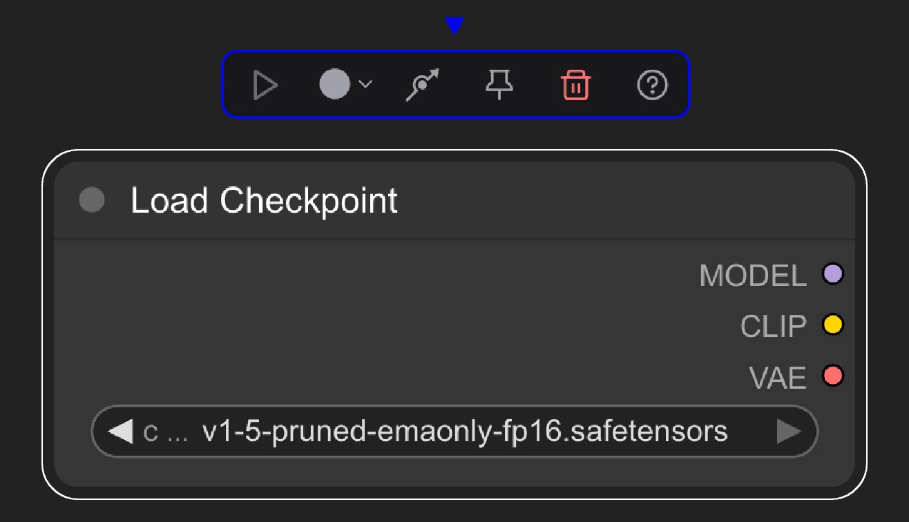 選択ツールボックスを表示