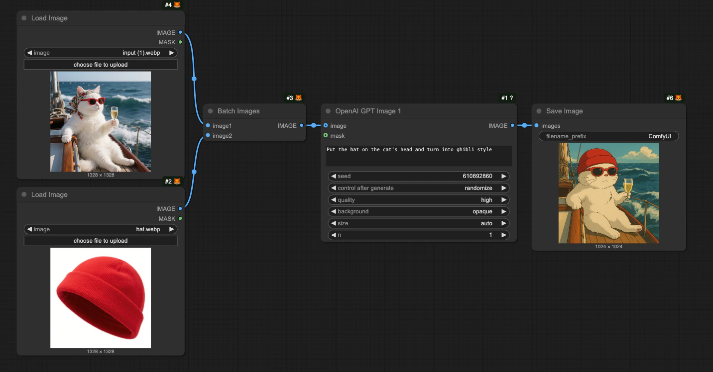 複数画像入力の例