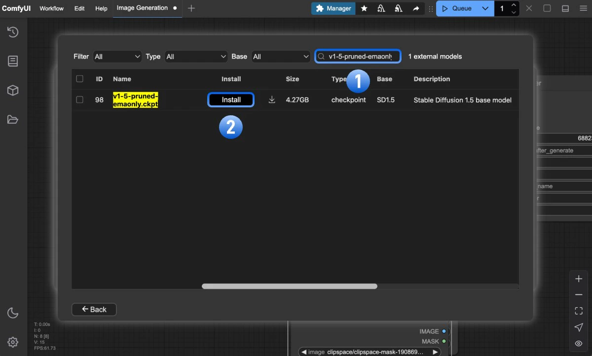 ComfyUI Manager Model Download