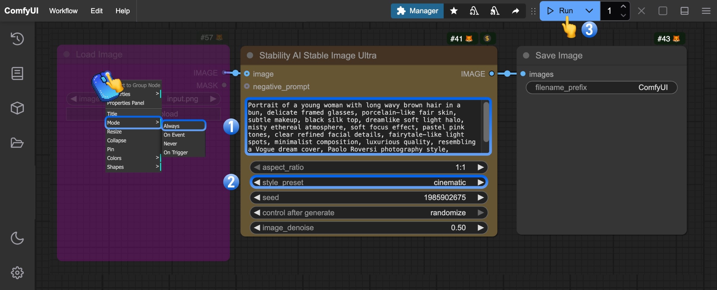 Stability AI Stable Image Ultra 文生图步骤图