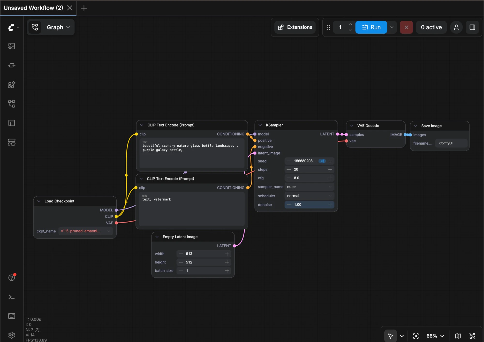 ComfyUI Desktop Interface