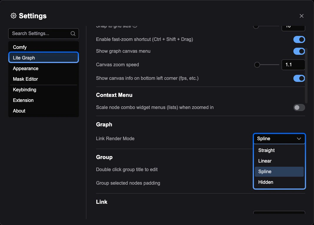 Render mode setting
