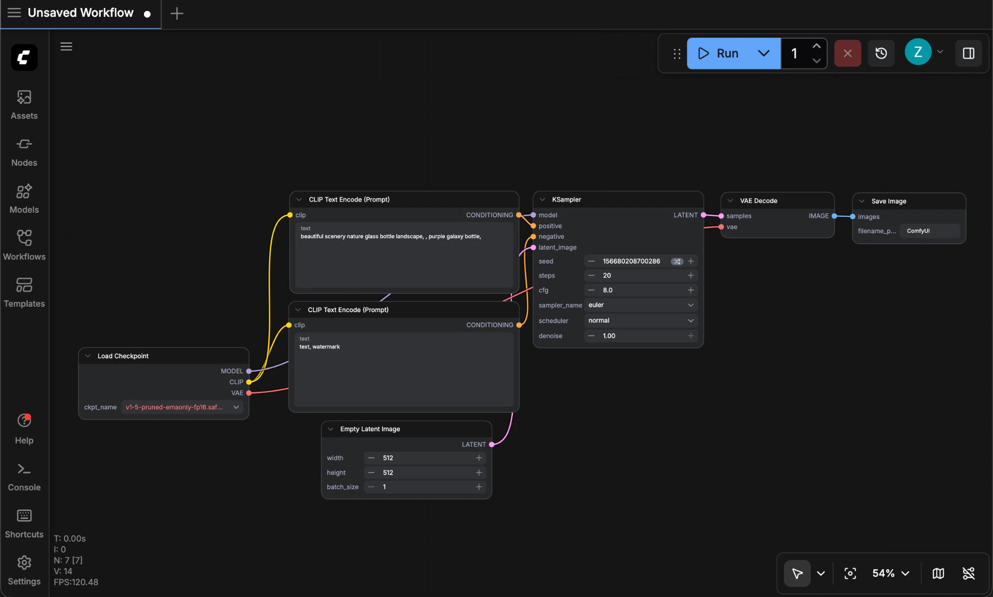 ComfyUI Basic Interface