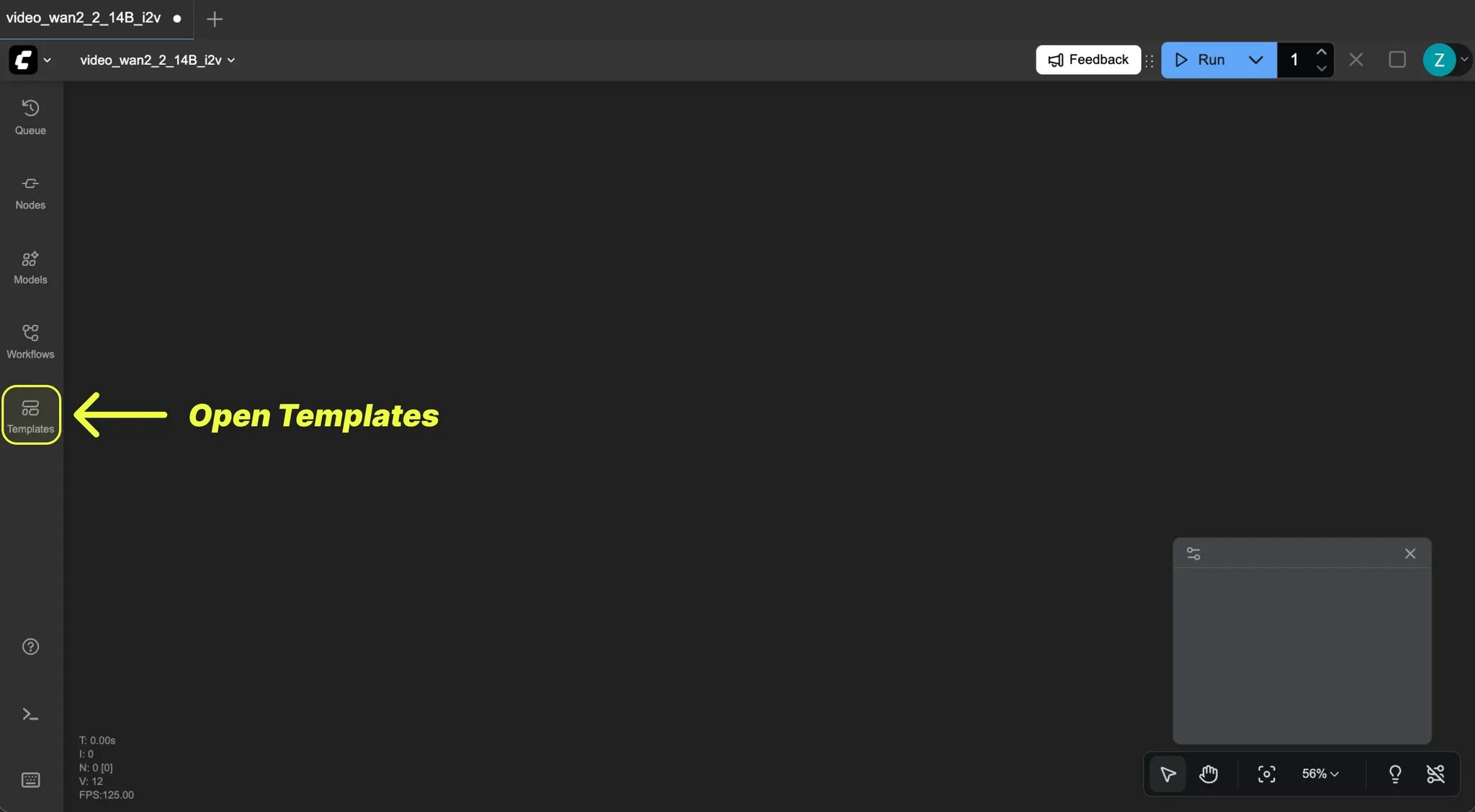 Open workflow template