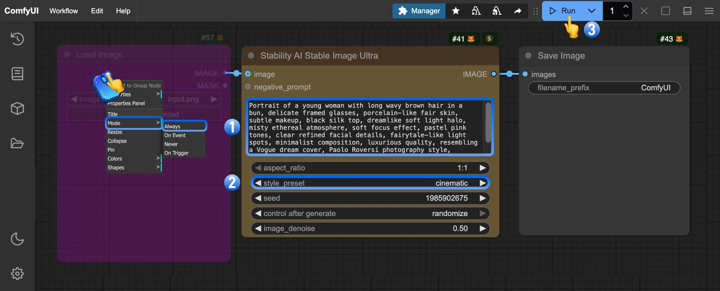 Stability AI Stable Image Ultra 文生图步骤图
