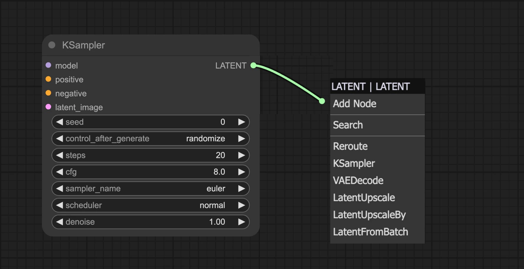 Node Input/Output Context Menu