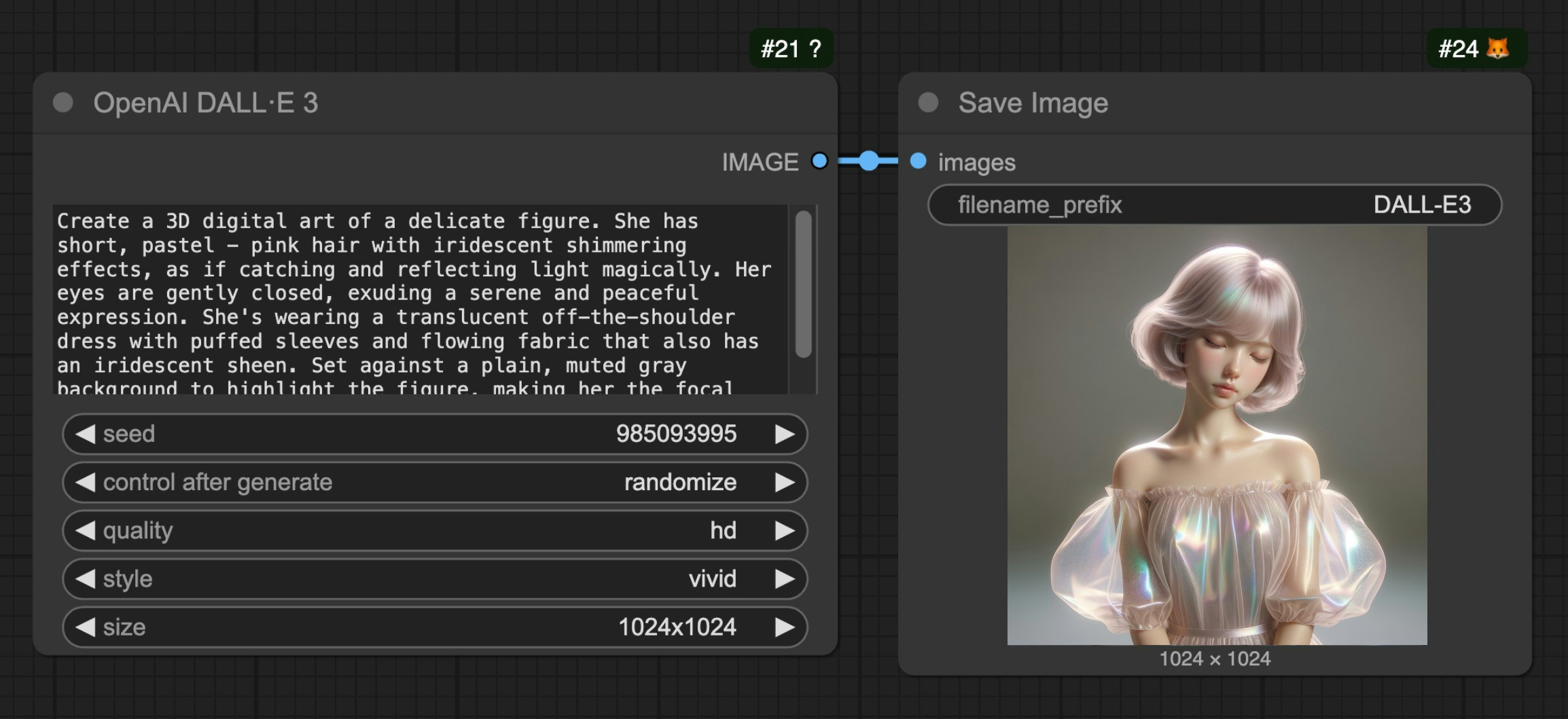 ComfyUI openai-dall-e-3 workflow