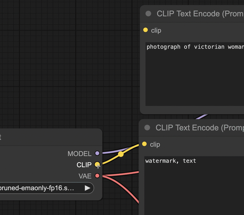 ComfyUI Node Connecting