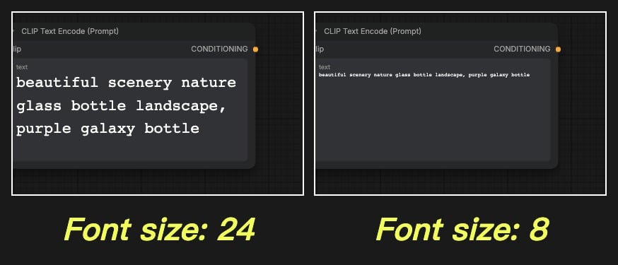 Textarea Widget Font Size