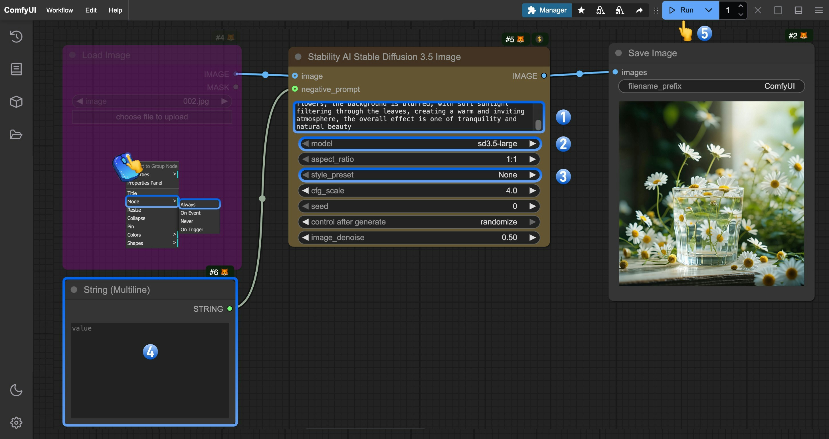 Stability AI Stable Diffusion 3.5 Text-to-Image Step Guide