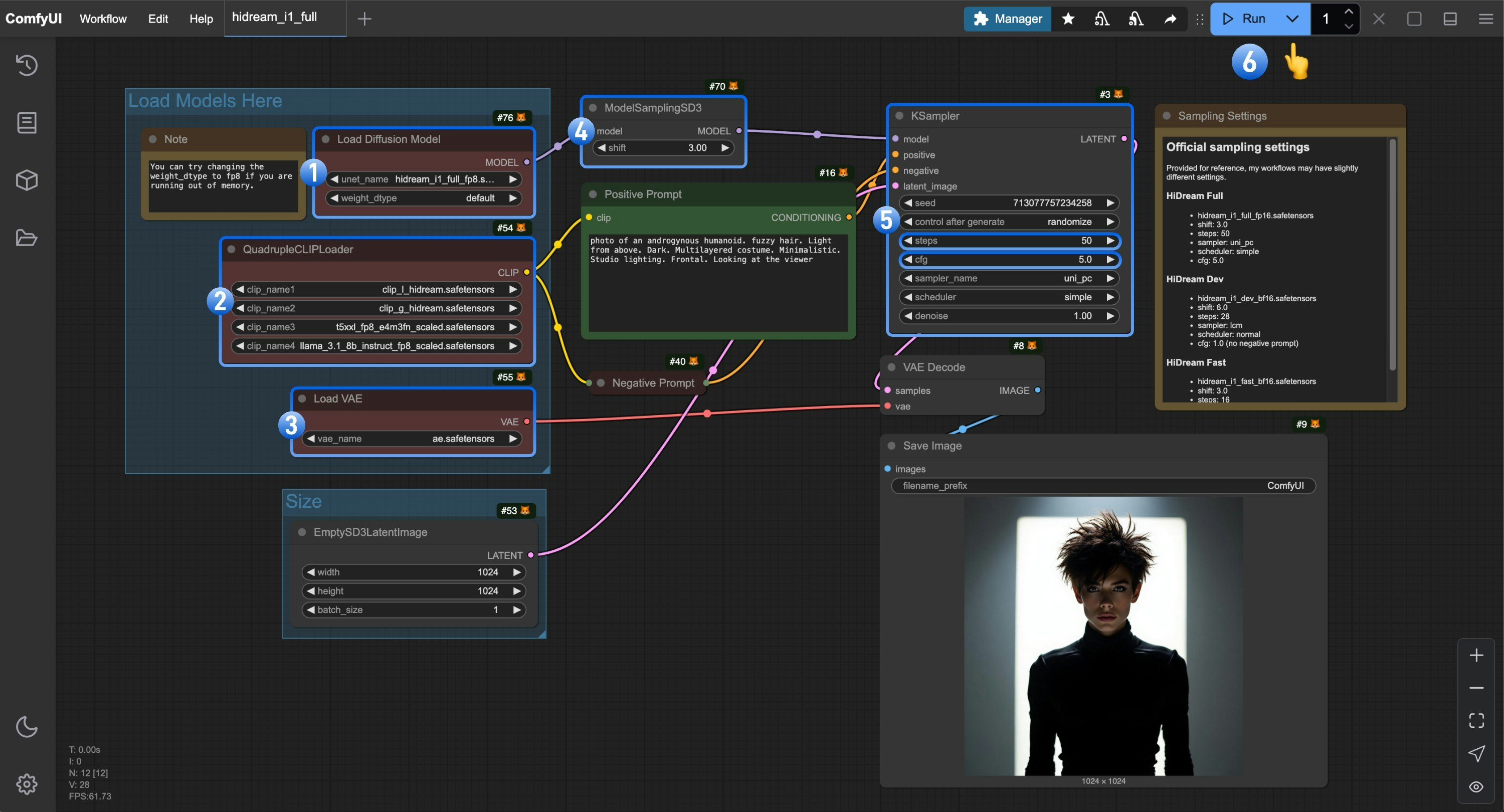 HiDream-I1 Full Version Flow Diagram