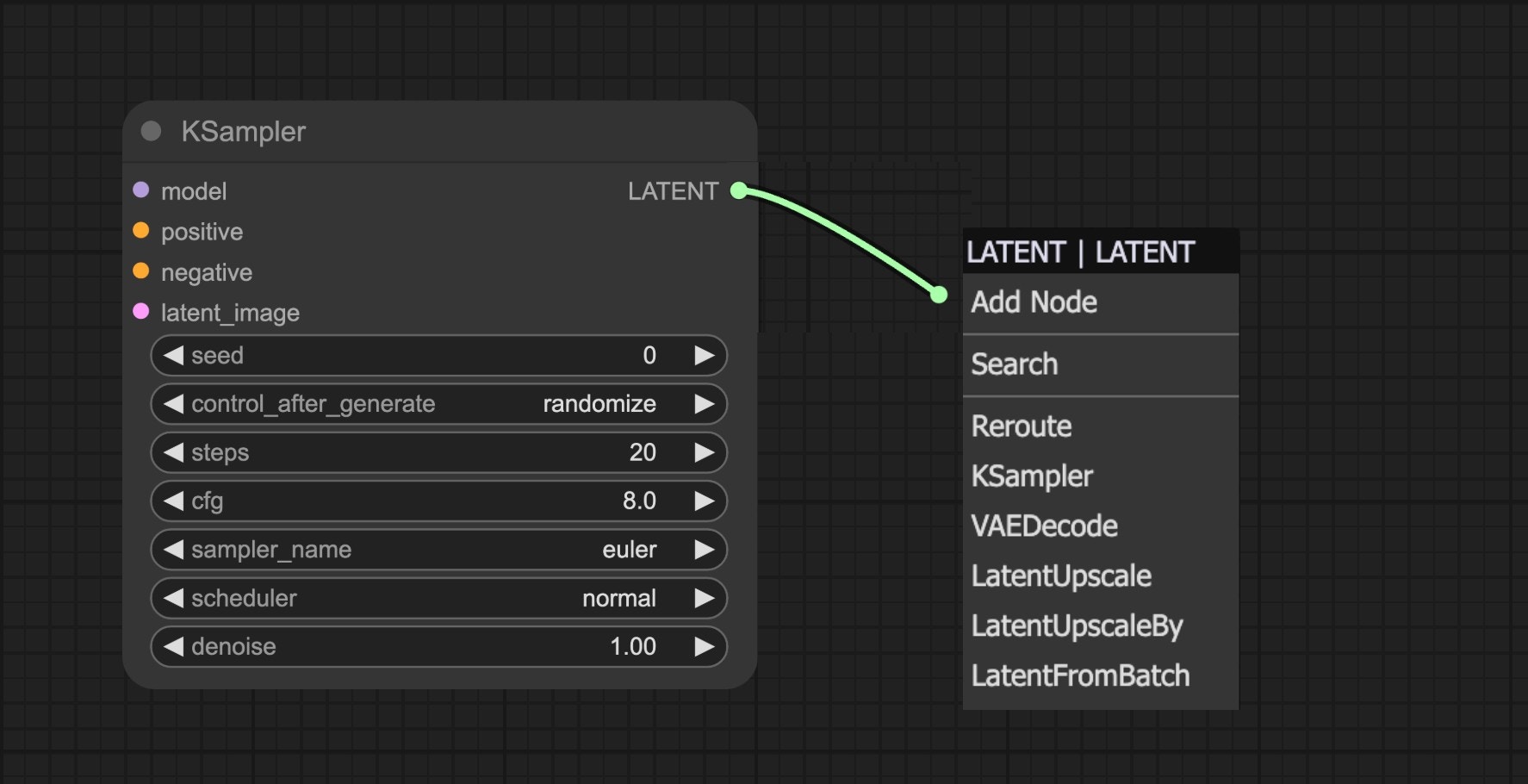 Node Input/Output Context Menu