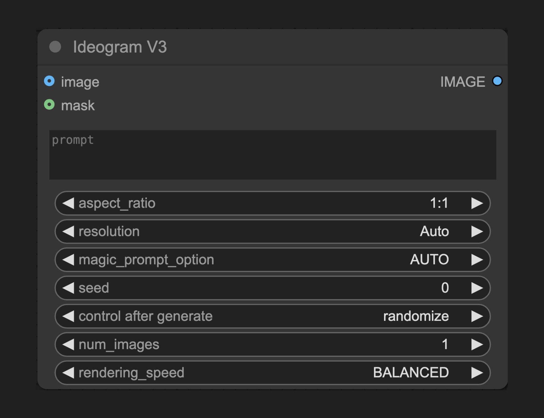 ComfyUI Native Ideogram V3 Node