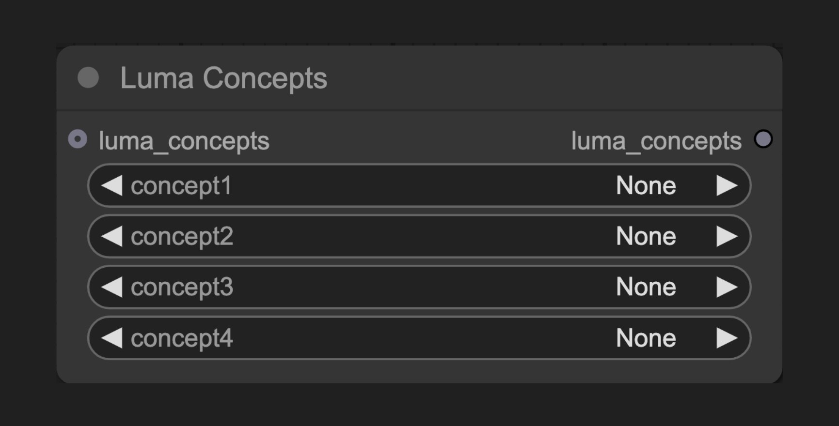 ComfyUI Native Luma Concepts Node