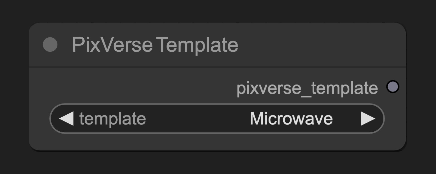 ComfyUI Native PixVerse Template Node