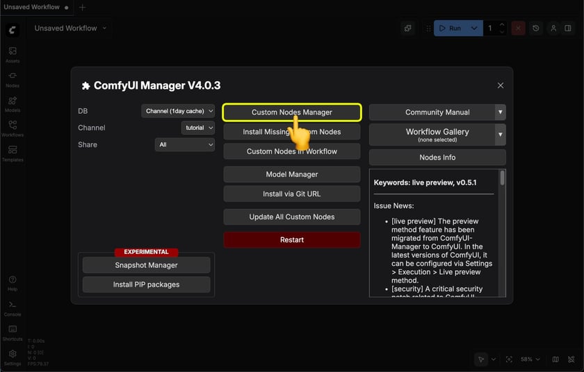 Managing custom nodes with ComfyUI-Manager (legacy UI) - ComfyUI