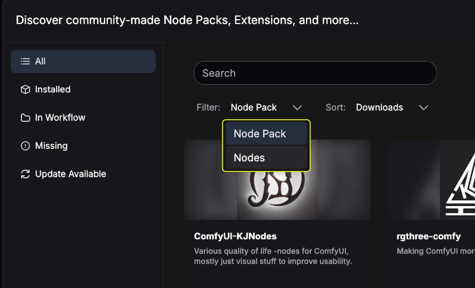 Custom nodes (new UI) - ComfyUI