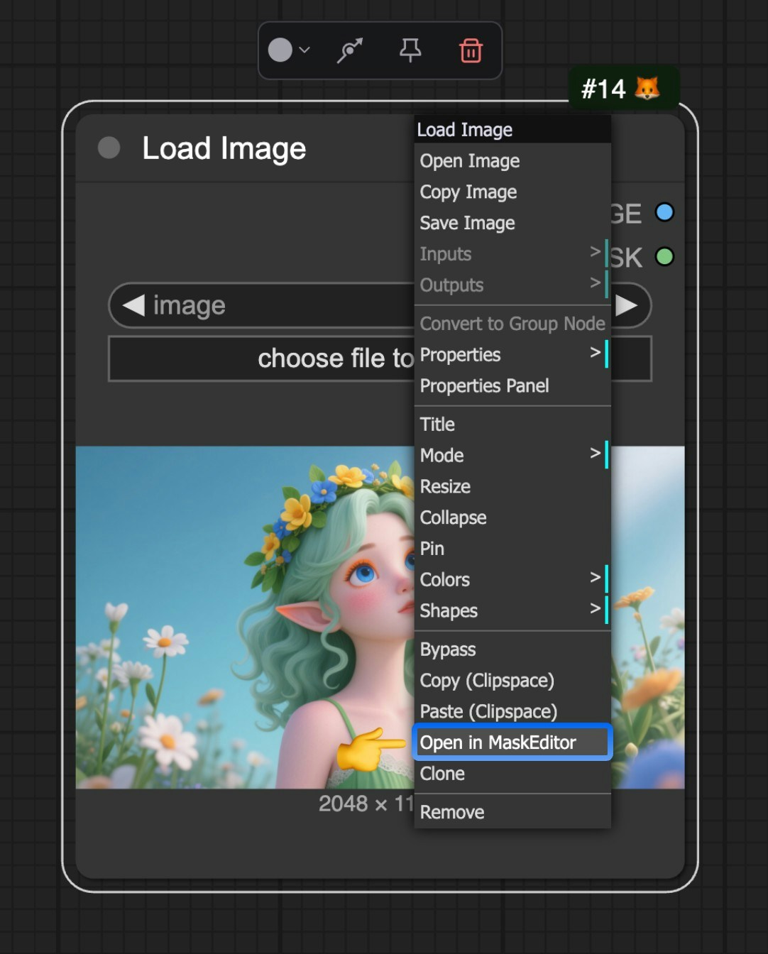 ComfyUI Mask Editor