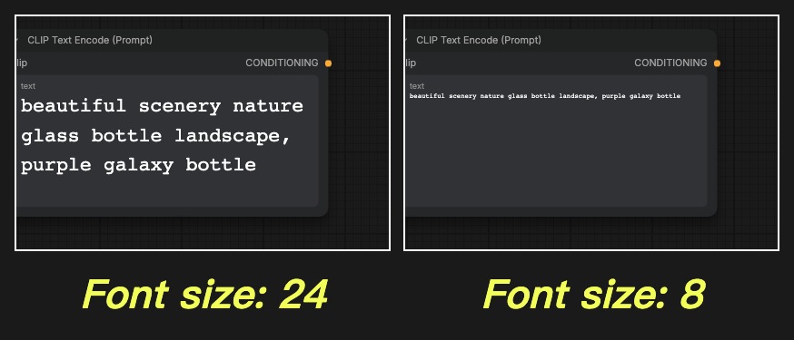 Textarea Widget Font Size