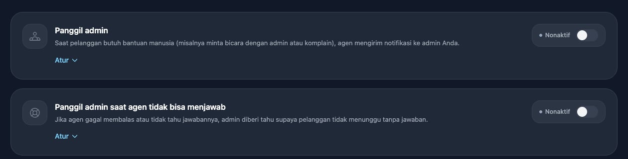 Daftar Kartu Fitur Otomasi Handover