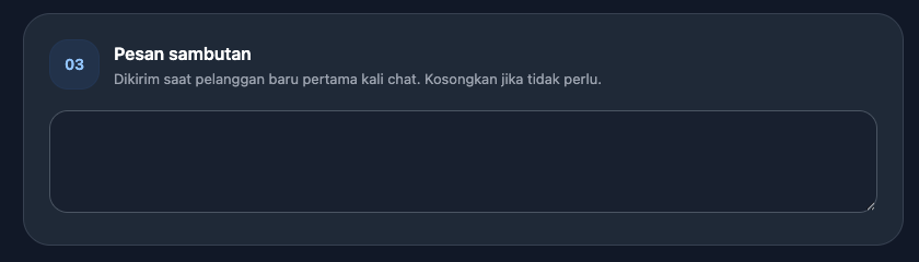 Pengaturan Gaya Bicara Seperti Manusia dan Pesan Sambutan