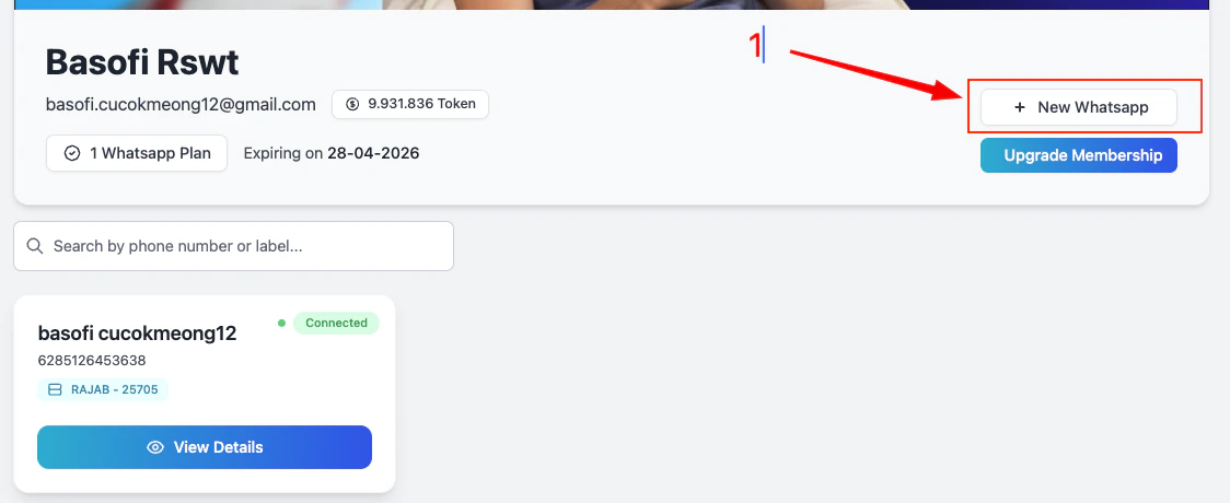 Tambah WhatsApp Baru