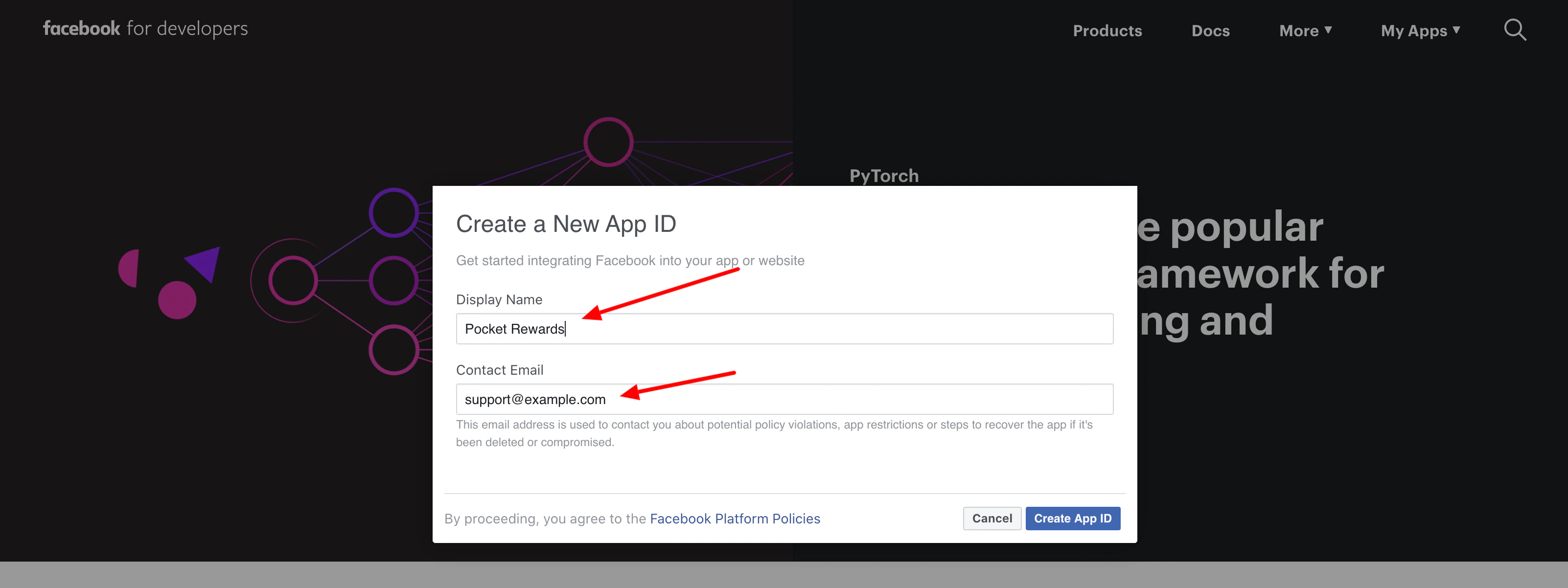 Facebook Console 2