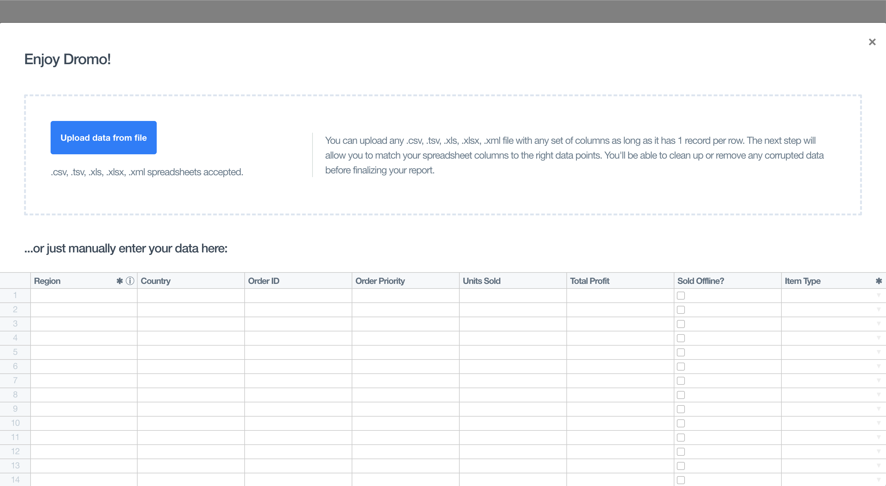 Settings - Dromo Docs