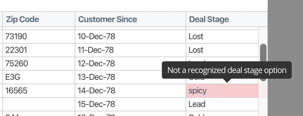 Custom validation messages