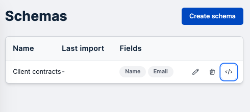 Schema icons