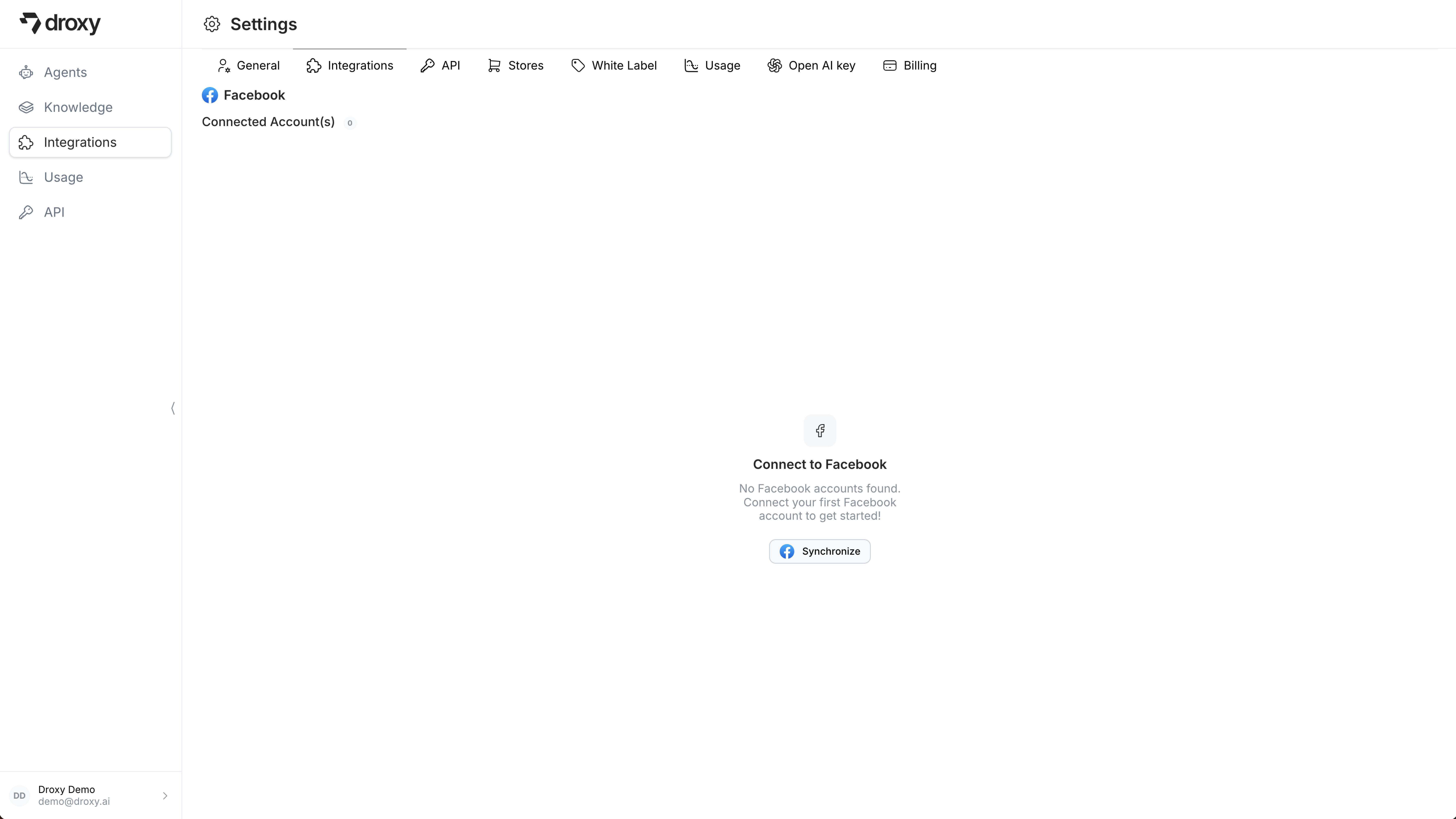 Synchronize Facebook Page