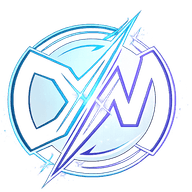 DualMind DM emblem in cyan and violet