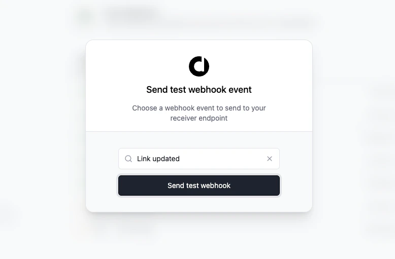 Send Test Webhook