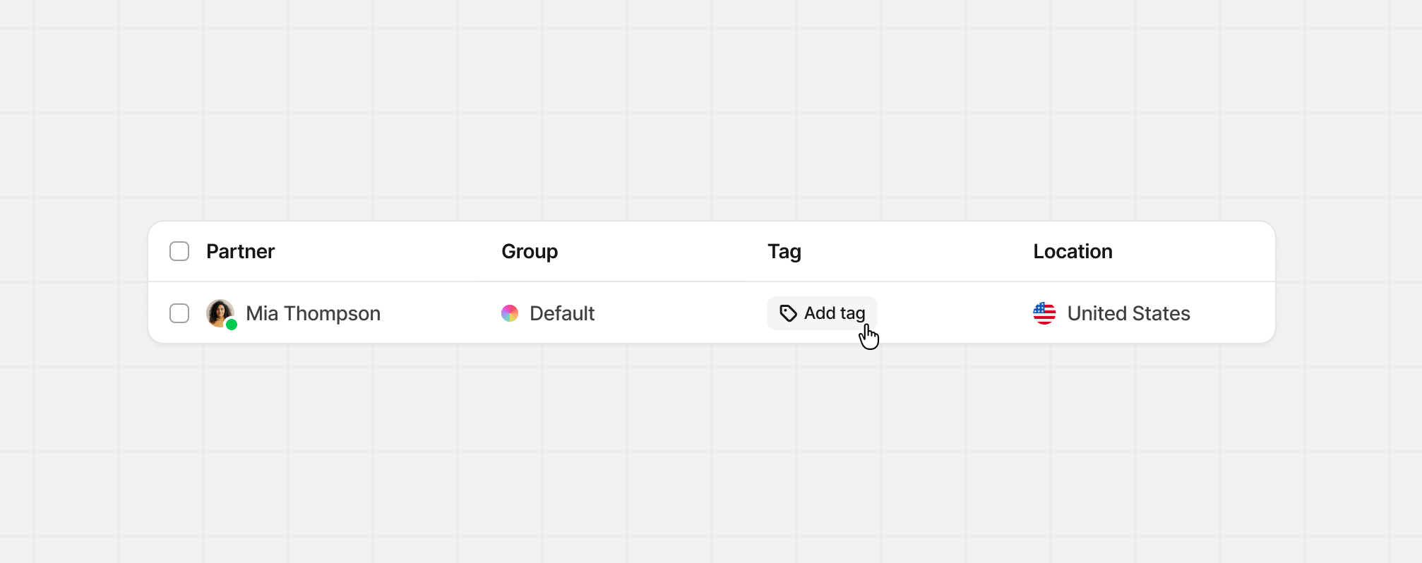 Adding partner tags from the partner table