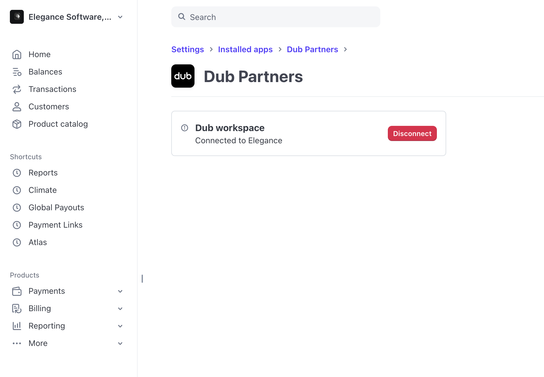 The Stripe integration is now installed