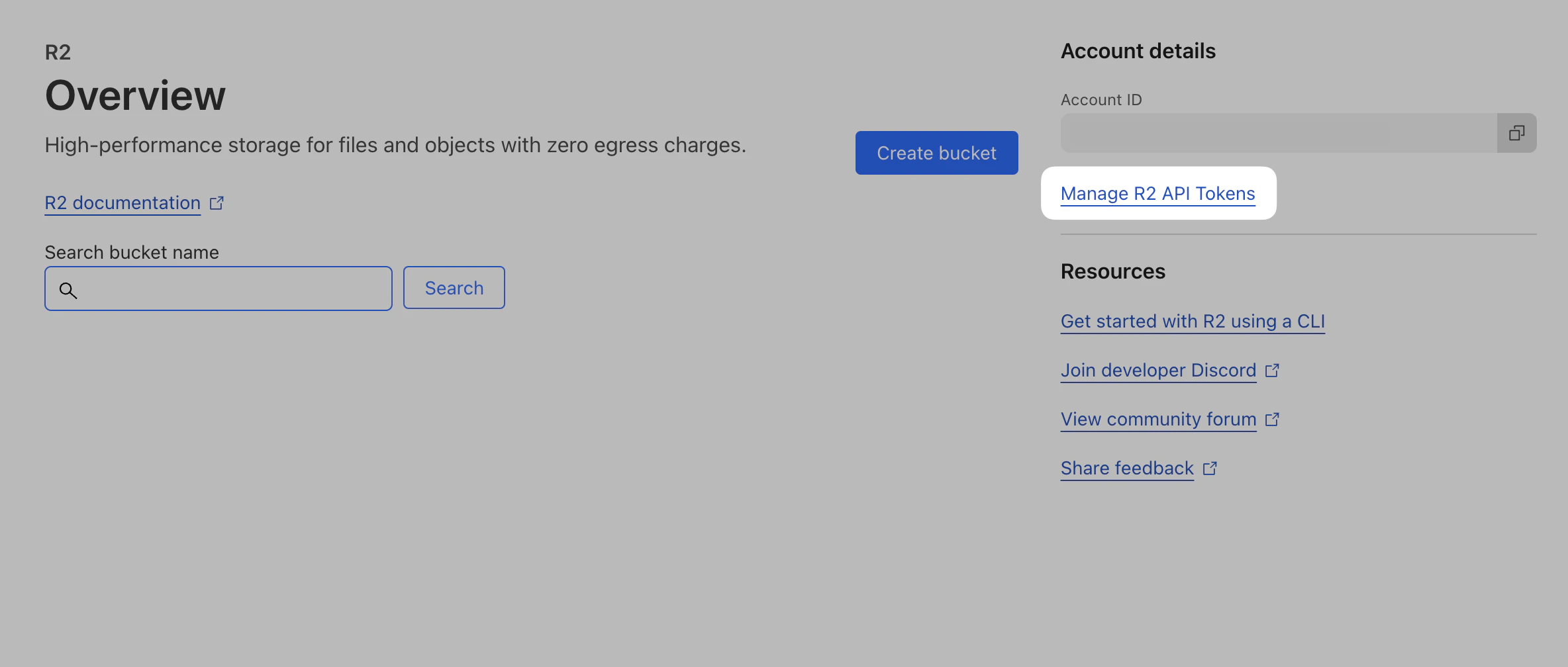 Cloudflare manage API tokens