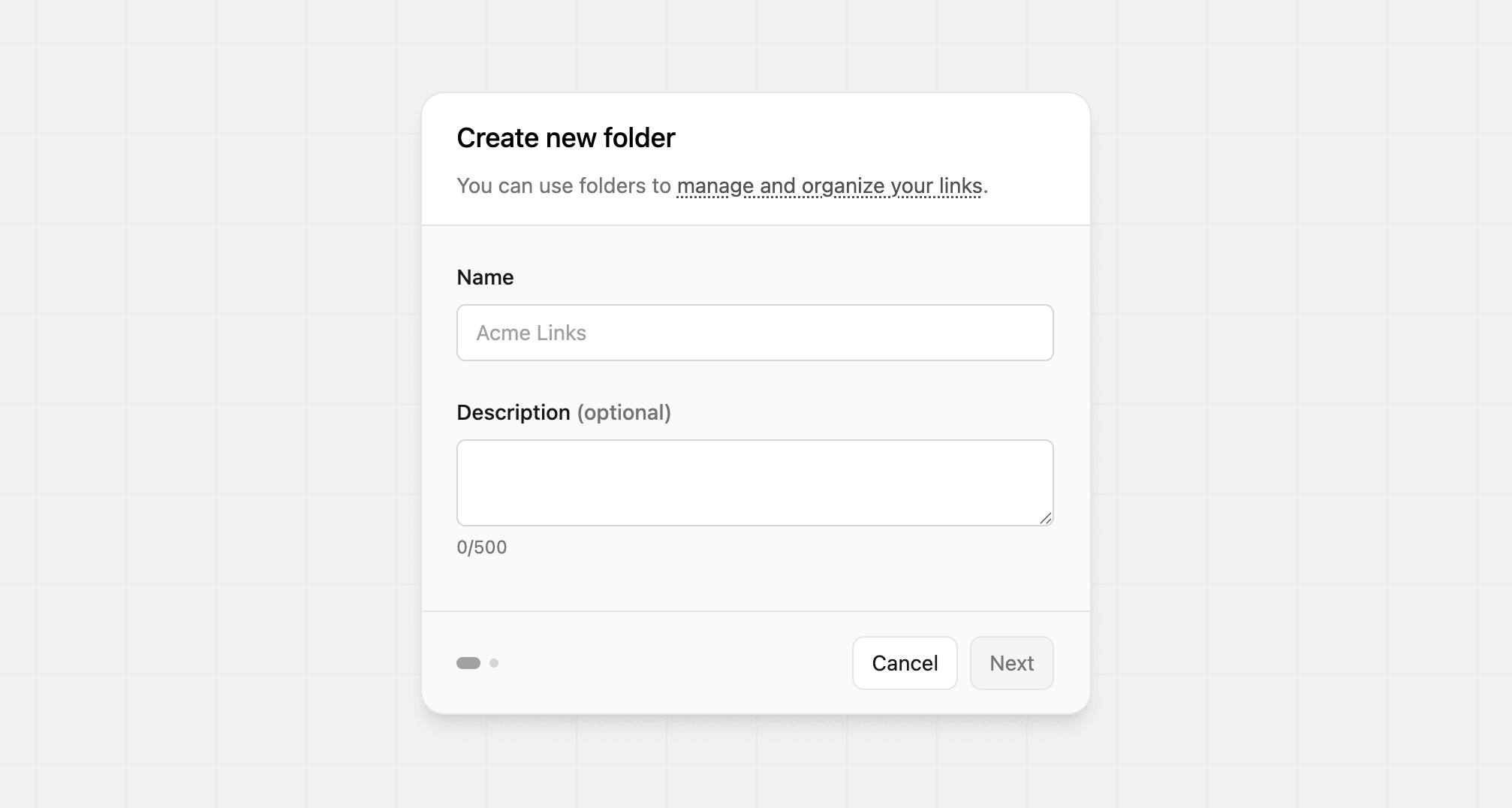 Create new folder