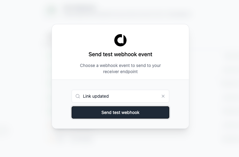 Send Test Webhook