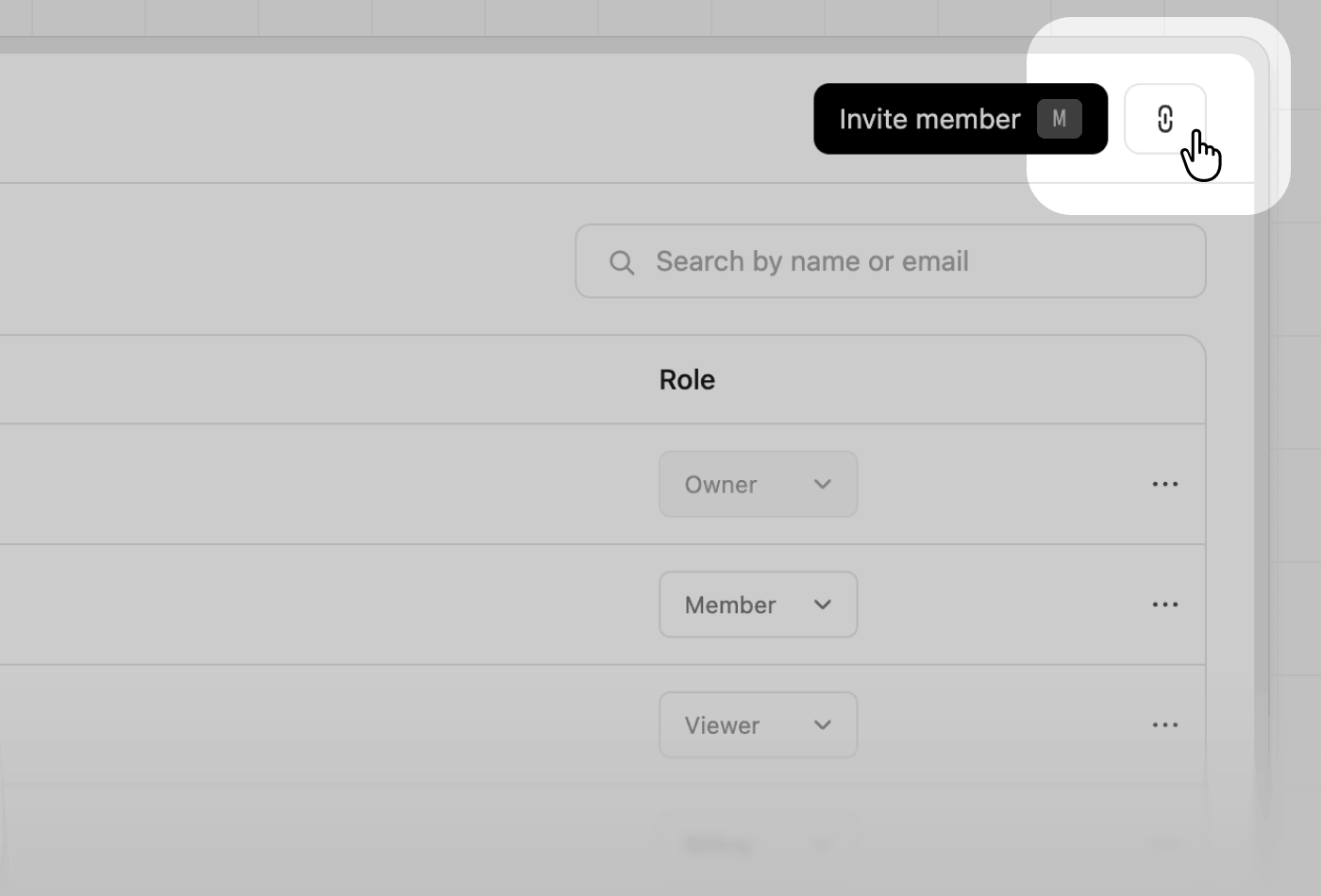 'Invite link' button in Dub