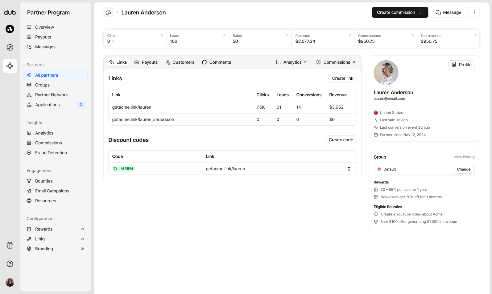 Partner details