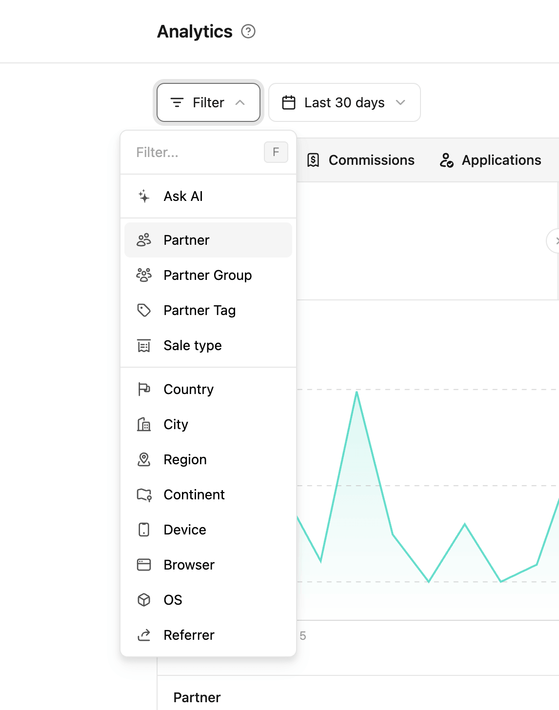 Filtering your program analytics