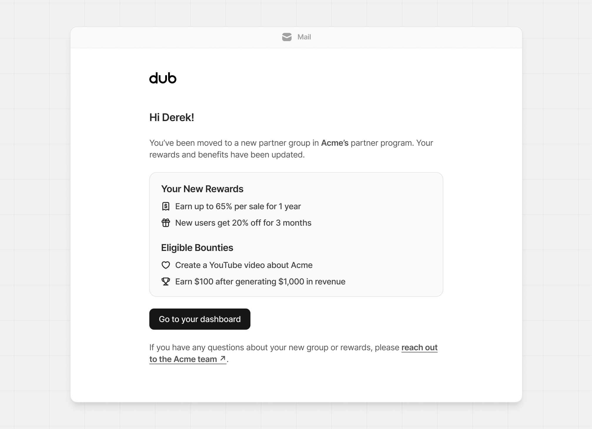Group move email