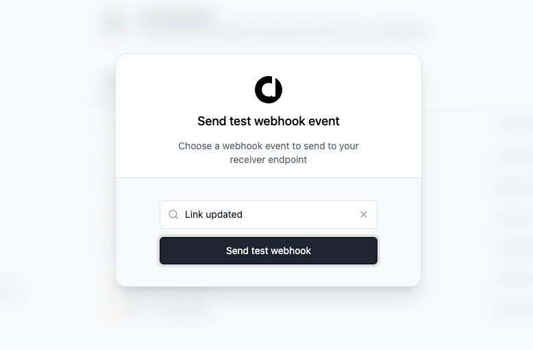Send Test Webhook