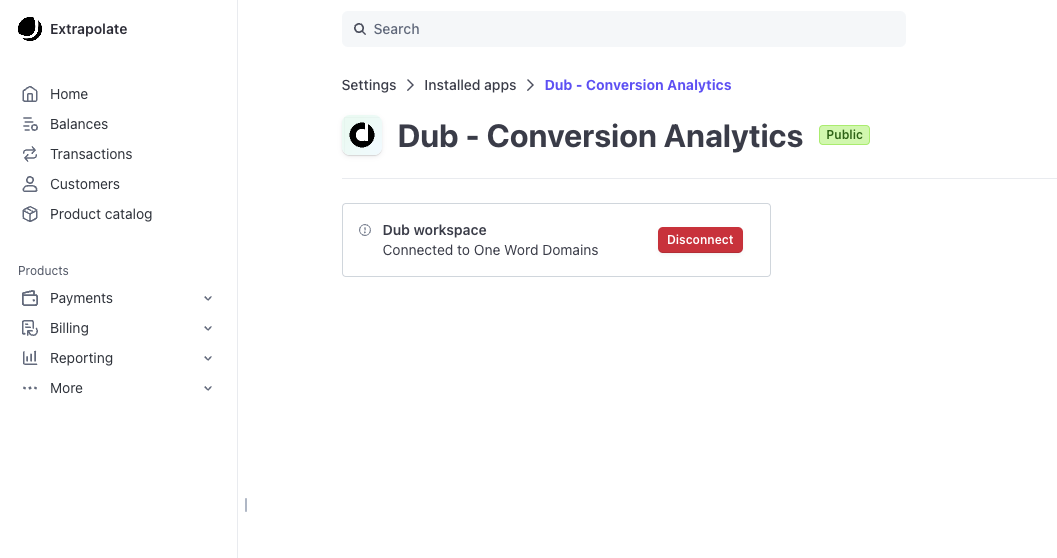 The Stripe integration is now installed