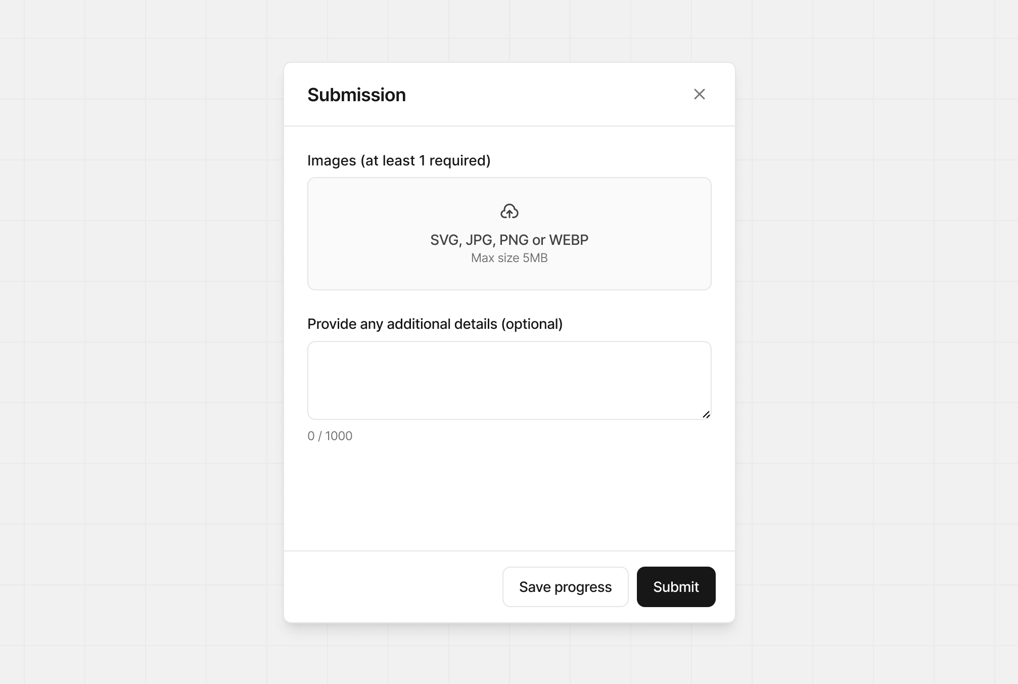 Submission default