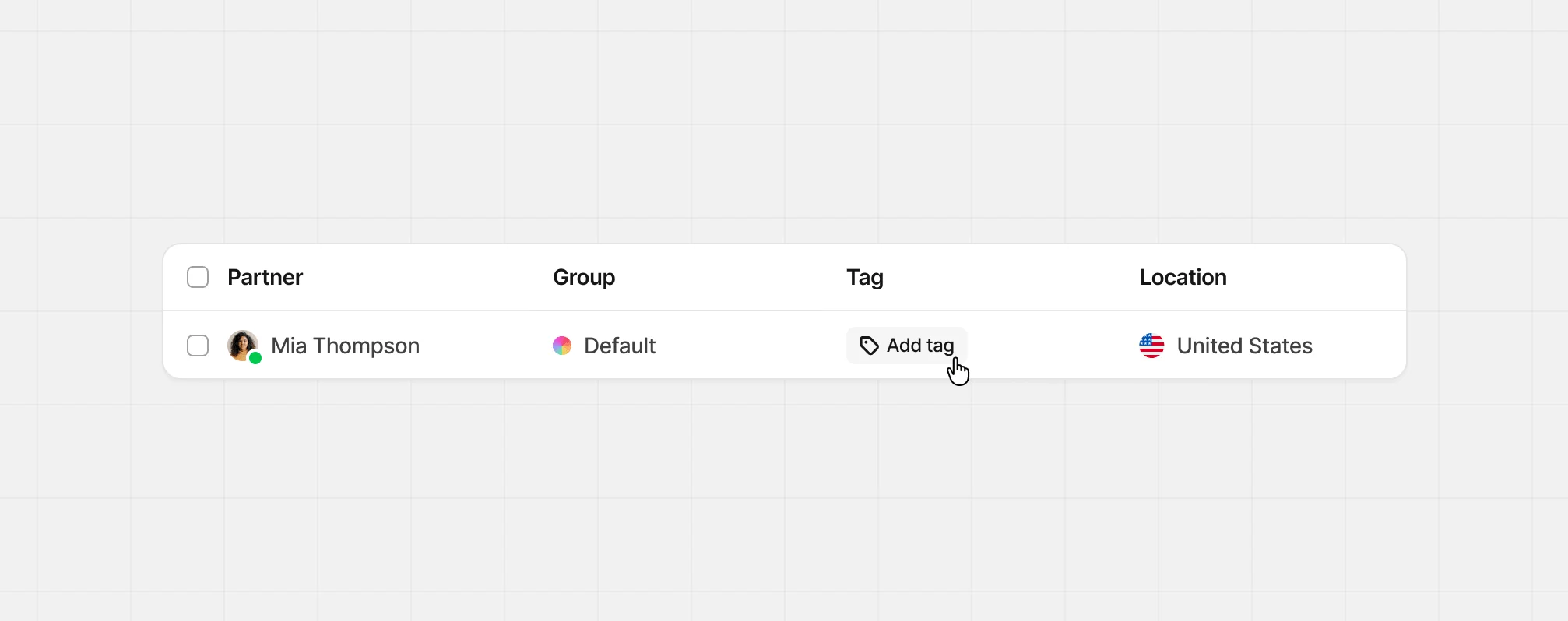 Adding partner tags from the partner table