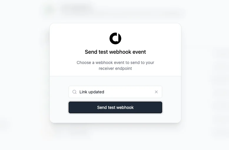 Send Test Webhook